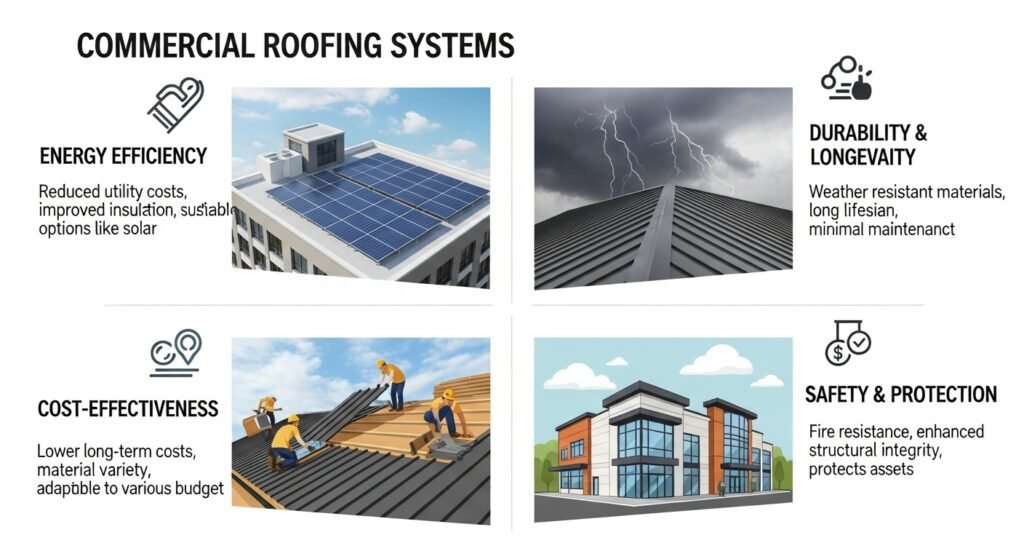 Advantages of Commercial Roofing Systems- OC Roof Kings