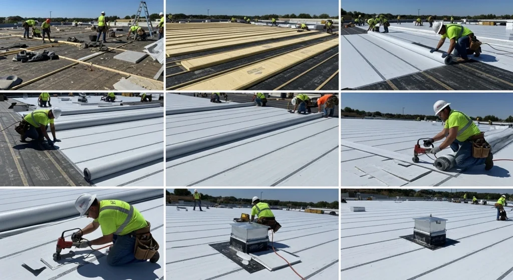 How to Install Commercial Roofing System- OC Roof Kings