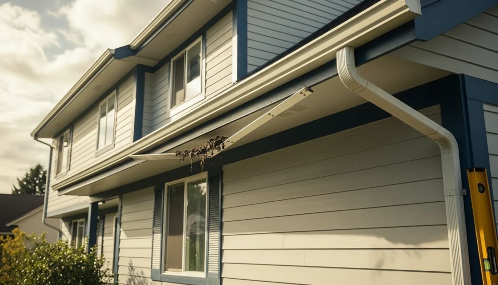 Fixing a sagging gutter