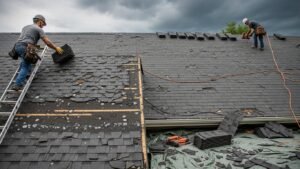 storm damage roof replacement