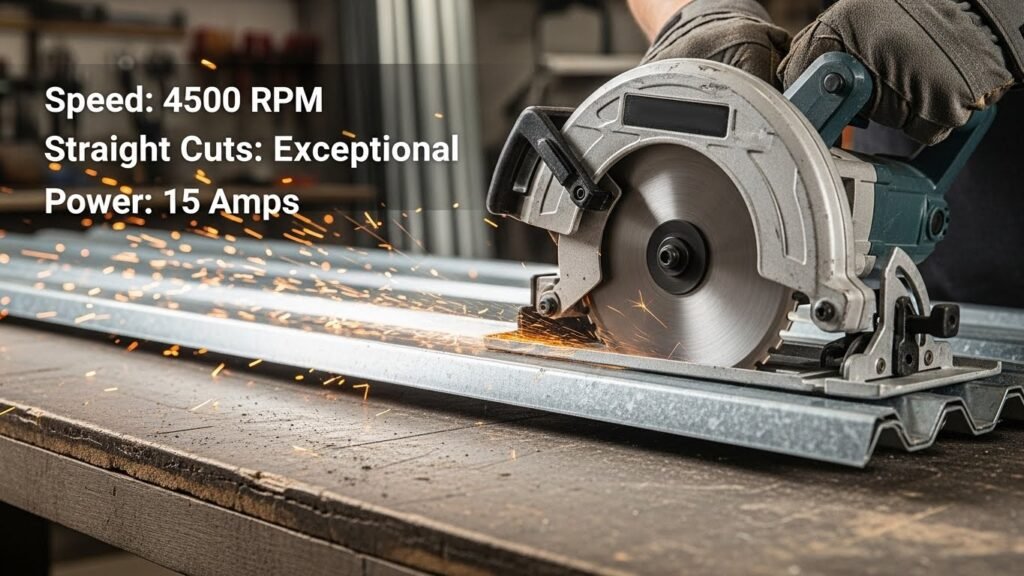 Circular Saw for Cutting Metal Roofing