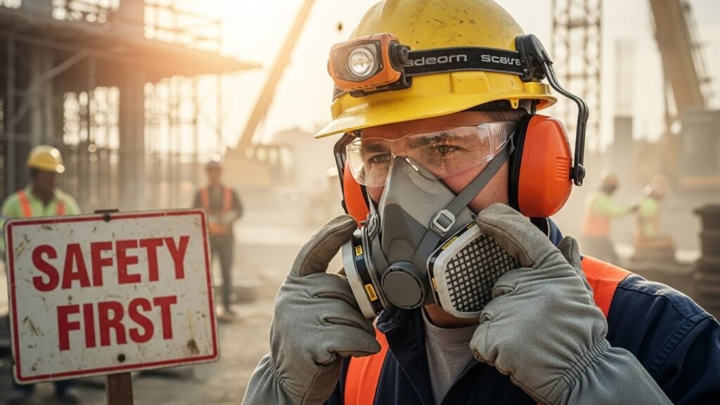 Safety Equipment for cutting metal roof panels