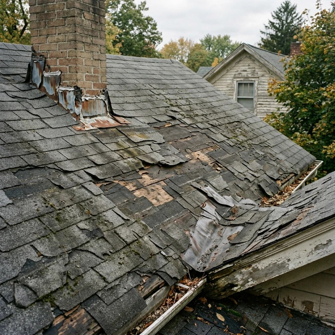 Aging or Poorly Installed Roofing